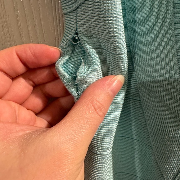 bebe Mint Green Ribbed Intimates Top - Picture 2 of 7